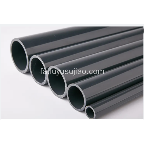 استفاده صنعتی لوله خاکستری سخت PVC مقاوم در برابر مواد شیمیایی